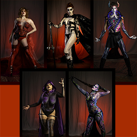 Phoenix Fan Fest Bodypainting Extravaganza Gothic Glam theme